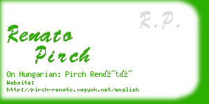 renato pirch business card